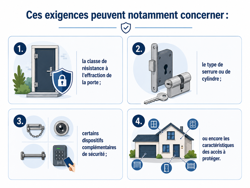 Exigences nécessaires pour portes blindées maison