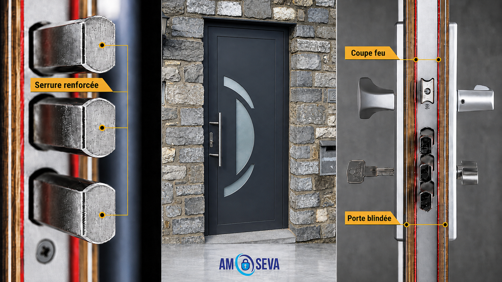 Visuel d'une porte blindée accès maison