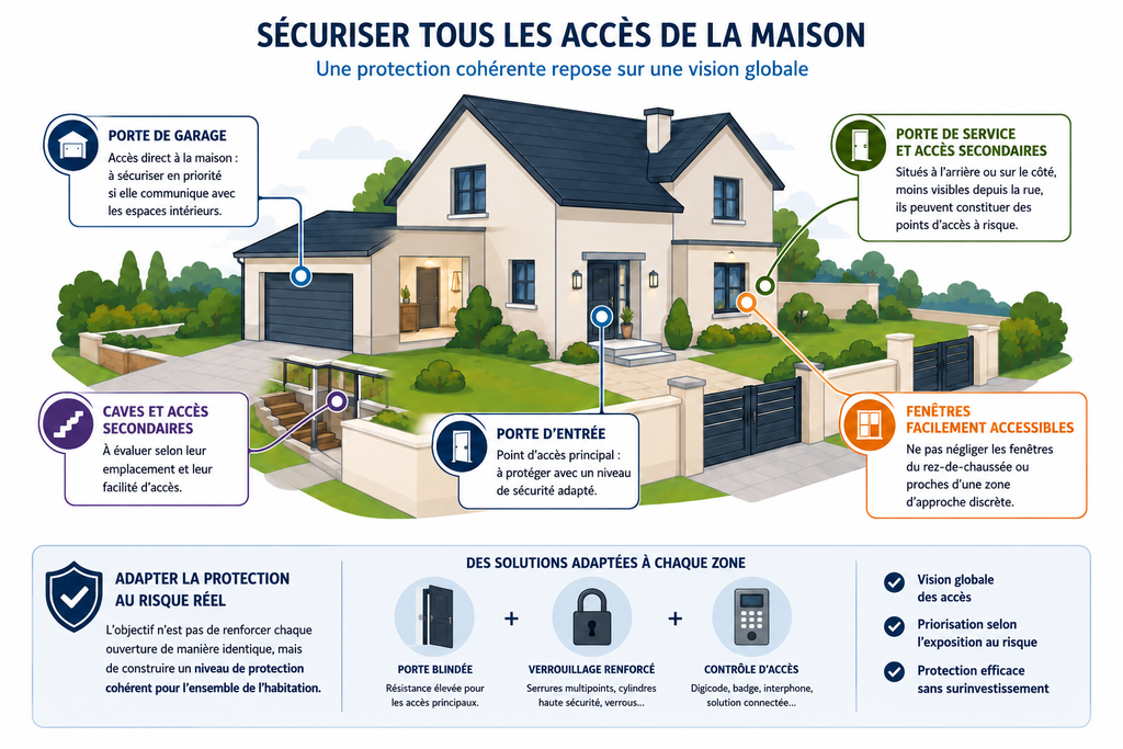 Visuel sur les autres accès de la maison